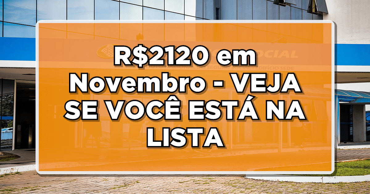 Pagamento INSS novembro