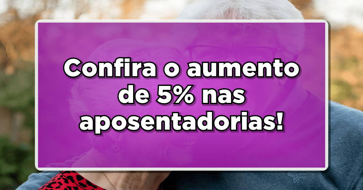 Aumento de 5% para aposentados, é destinado para aposentadorias e pensões por morte (Fonte: Edição/ Diário Oficial Notícias).