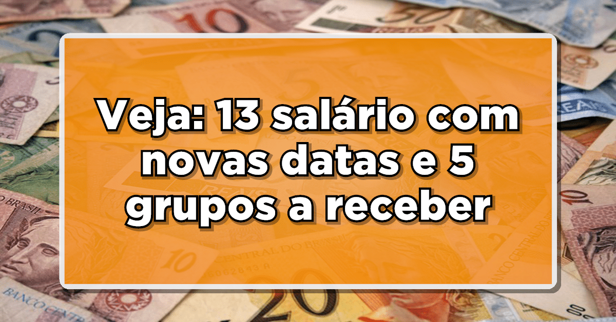 Veja a seguir que recebe o 13 salário do INSS em dezembro.