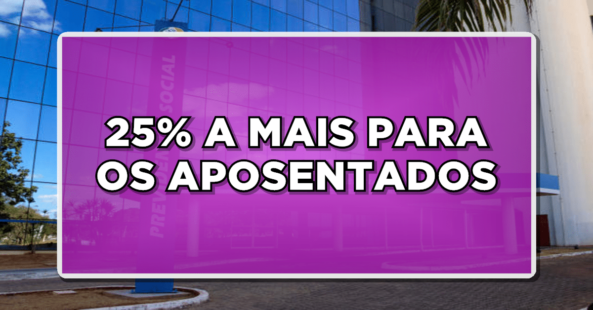 aumento 25% para aposentados
