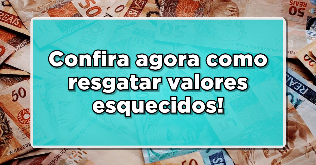 Está disponível para saque, valores perdidos em contas do sistema de valores a receber!