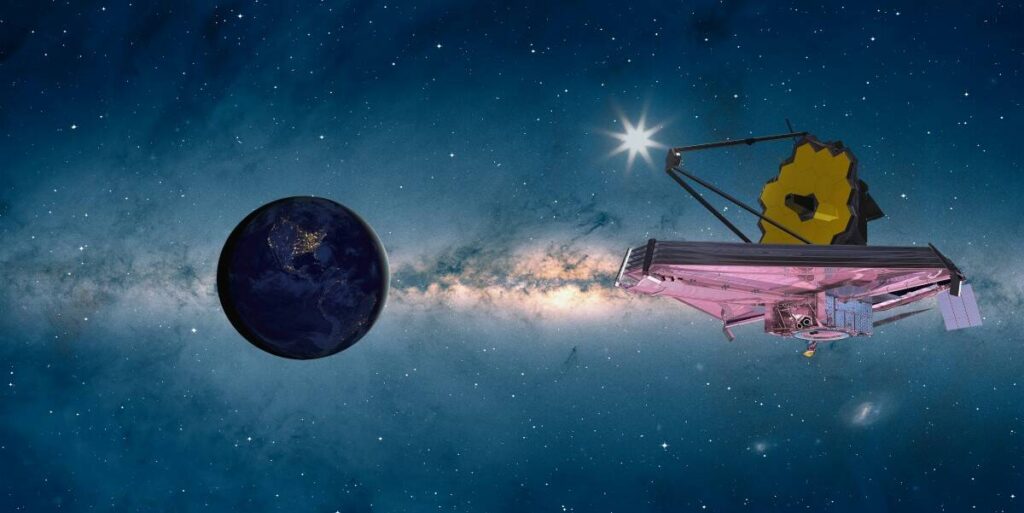 Telescópio James Webb faz descobertas incríveis. (Fonte: Reprodução The Universe Space Tech)