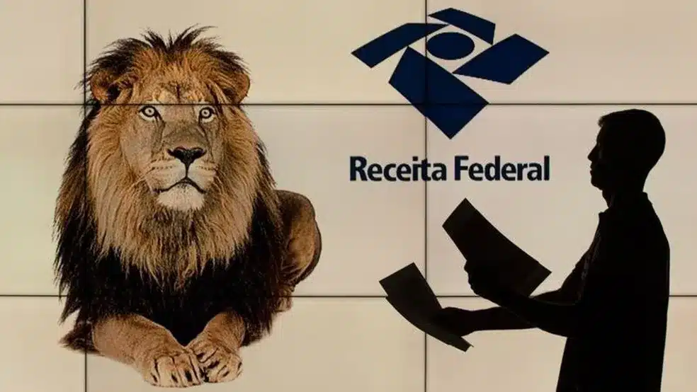 Leão. símbolo da Receita Federal que representa lealdade.