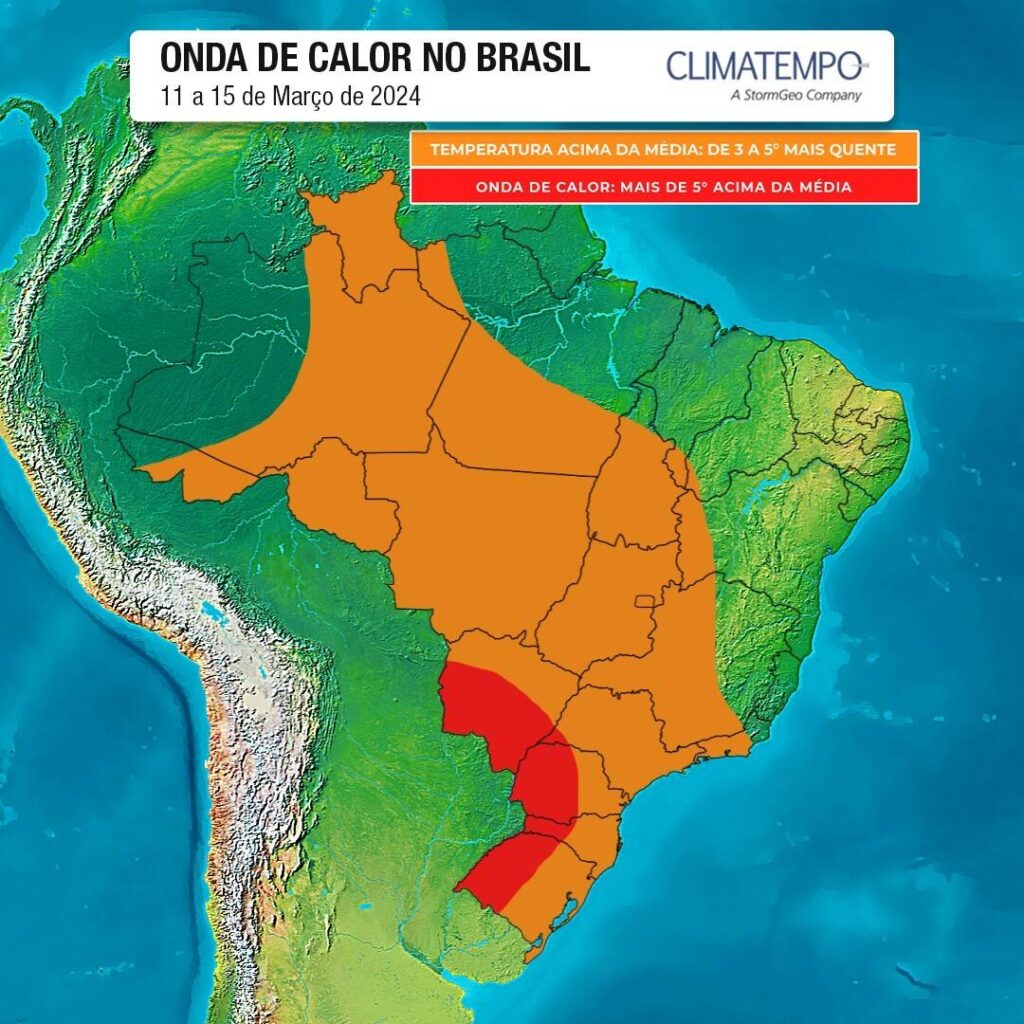Onda de calor chega ao Brasil e estados chegam aos 40ºC.