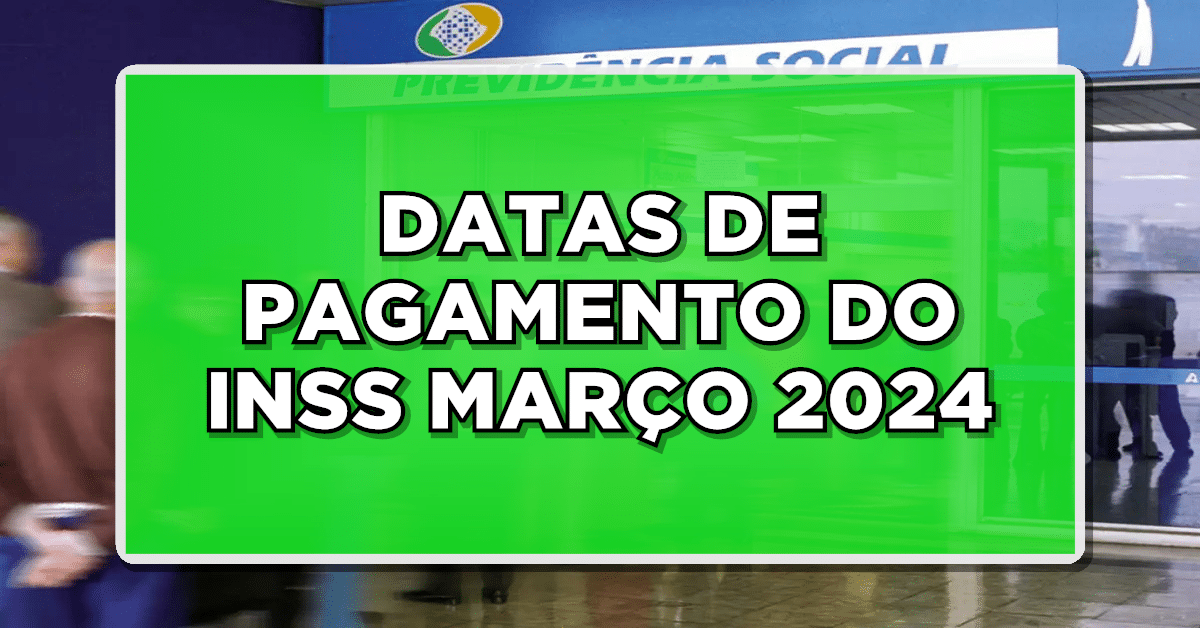 calendário INSS março