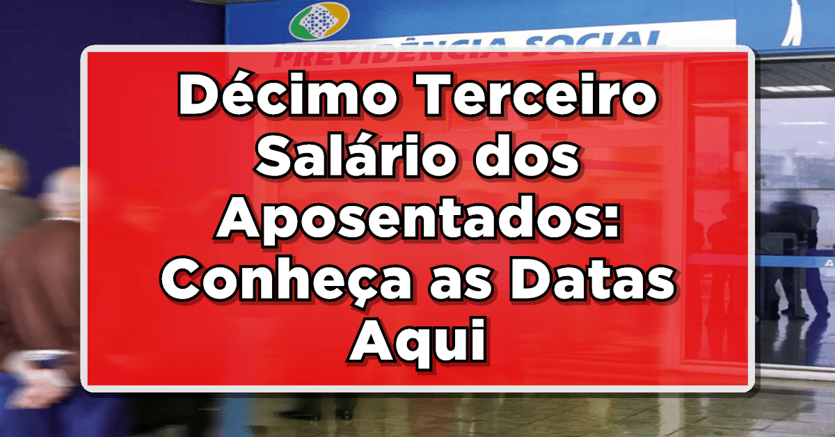 décimo terceiro dos aposentados