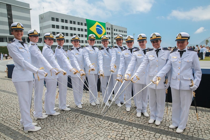 Soldados da Marinha do Brasil para representar o Concurso Marinha 2025