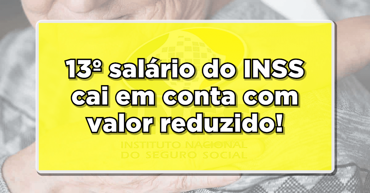 Beneficiários percebem que 13º salário do INSS caiu em conta com valor reduzido.