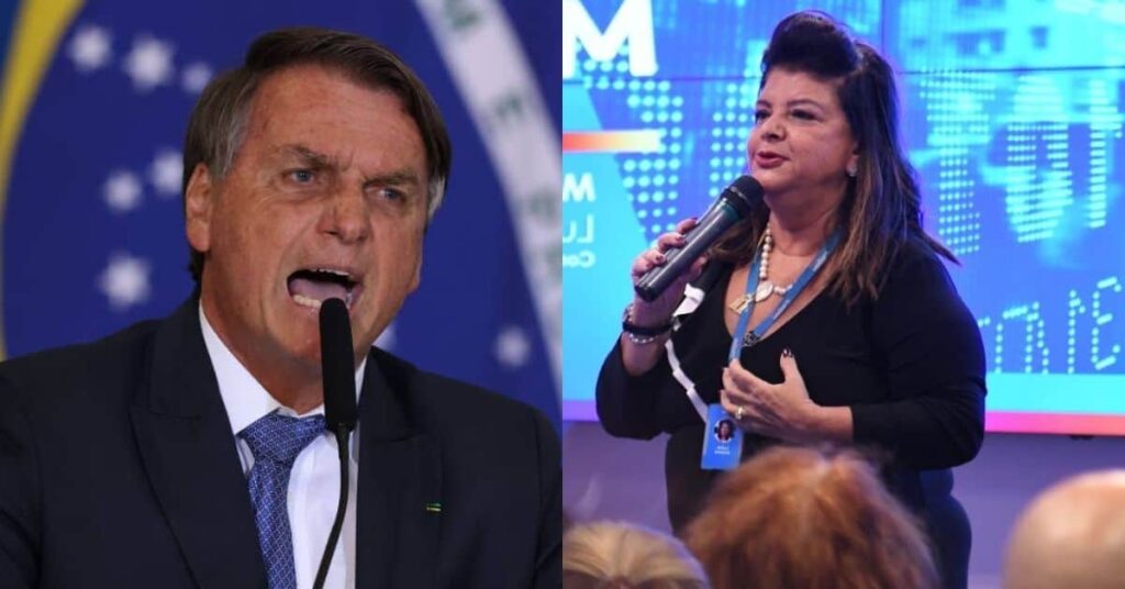 imagem de Bolsonaro e Luiza Trajano
