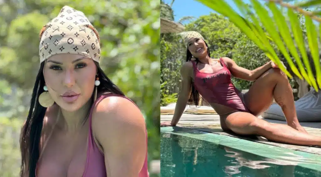 Gracyanne Barbosa compartilha novas fotos de maiô no Instagram. (Fonte: Reprodução Instagram).
