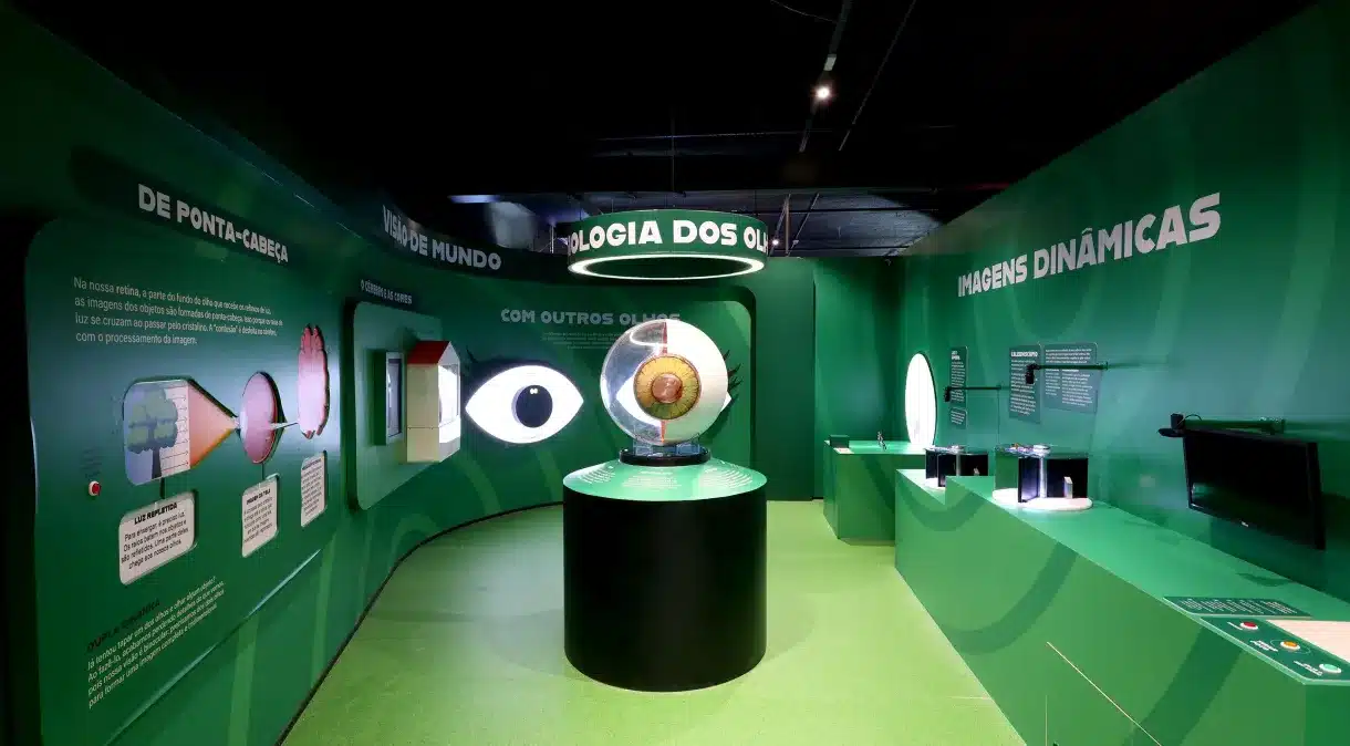 O novo Museu da Imaginação possui um espaço dedicado a explorar os cinco sentidos humanos.