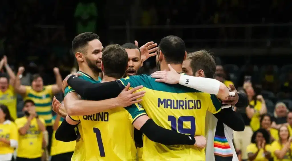 Brasil venceu a Sérvia pela Liga das Nações de Vôlei Masculino