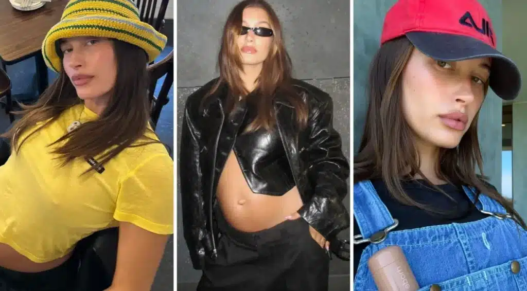 Hailey bieber, esposa de Justin Bieber, está grávida. (Fonte: Reprodução Google).