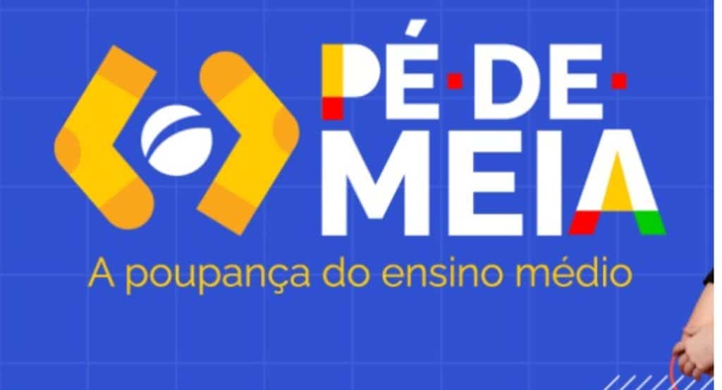 imagem com o logo do Programa Pé de Meia