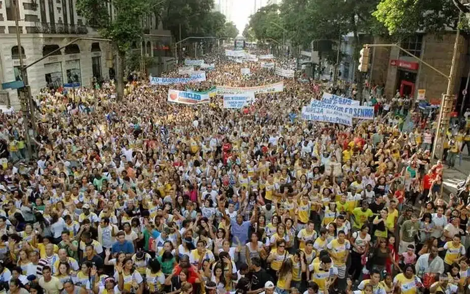 Marcha para Jesus no Rio de Janeiro. (Fonte: Reprodução Google).