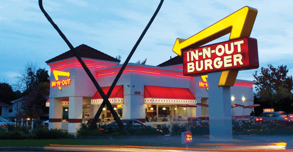 Reajuste nos preços de seus produtos, IN-N-OUT BURGER