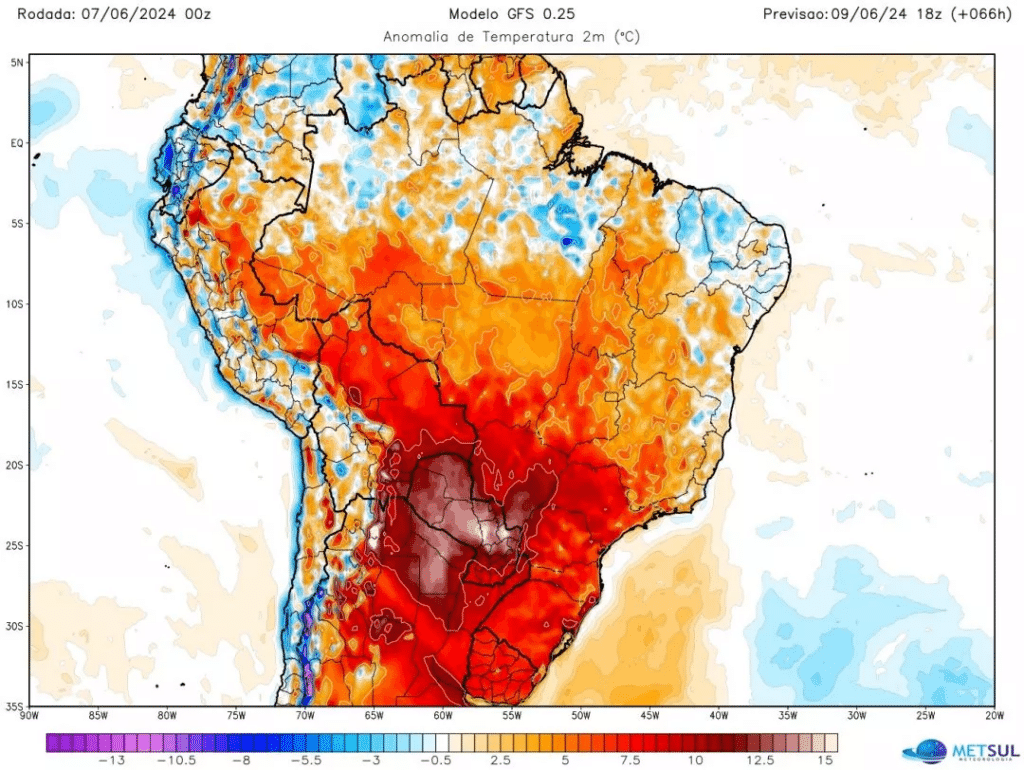 Ínico do inverso será marcado por fortes ondas de calor em todo Brasil