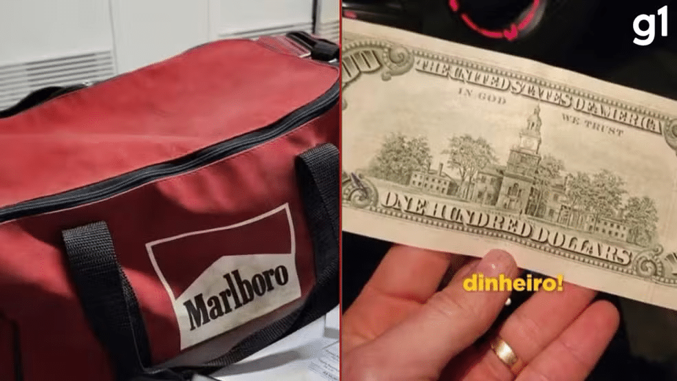 Cerca de US$ 10 mil foram encontrados em mala por equipe que fazia triagem de doações ao RS 