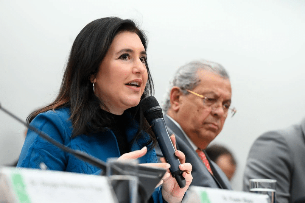Ministra do Planejamento e Orçamento, Simone Tebet.