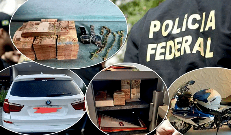 Fotos da apreensões na Operação Sequaz