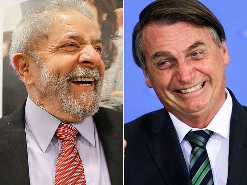 Lula e Bolsonaro. (Fonte: Brasil de Fato).
