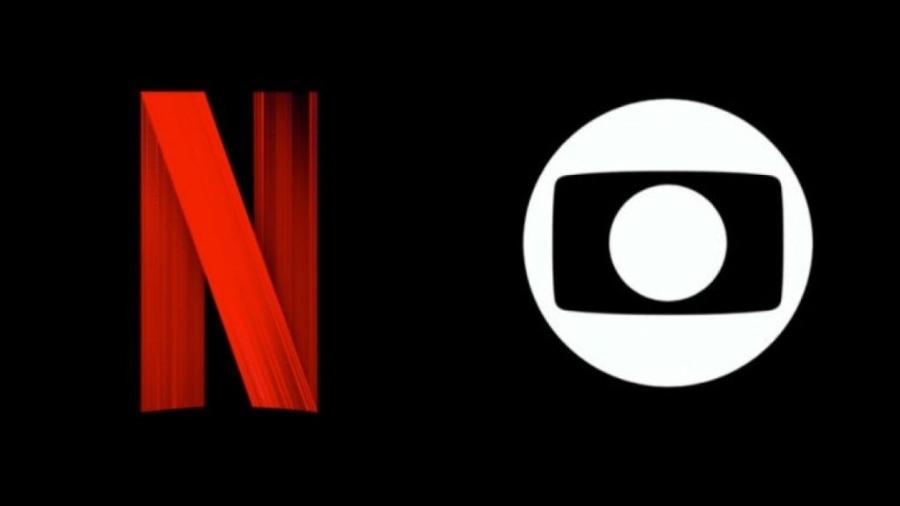 logo da netflix e da globo