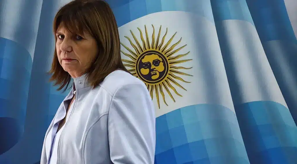 Ministra Argentina, Patricia Bullrich concede entrevista em Buenos Aires. (Fonte: Reprodução  Google)