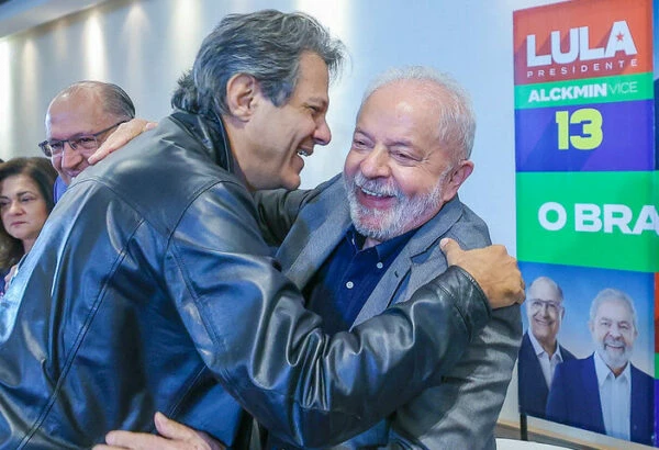 Fernando Haddad e Lula  (Fonte: Ricardo Stuckert/Divulgação).
