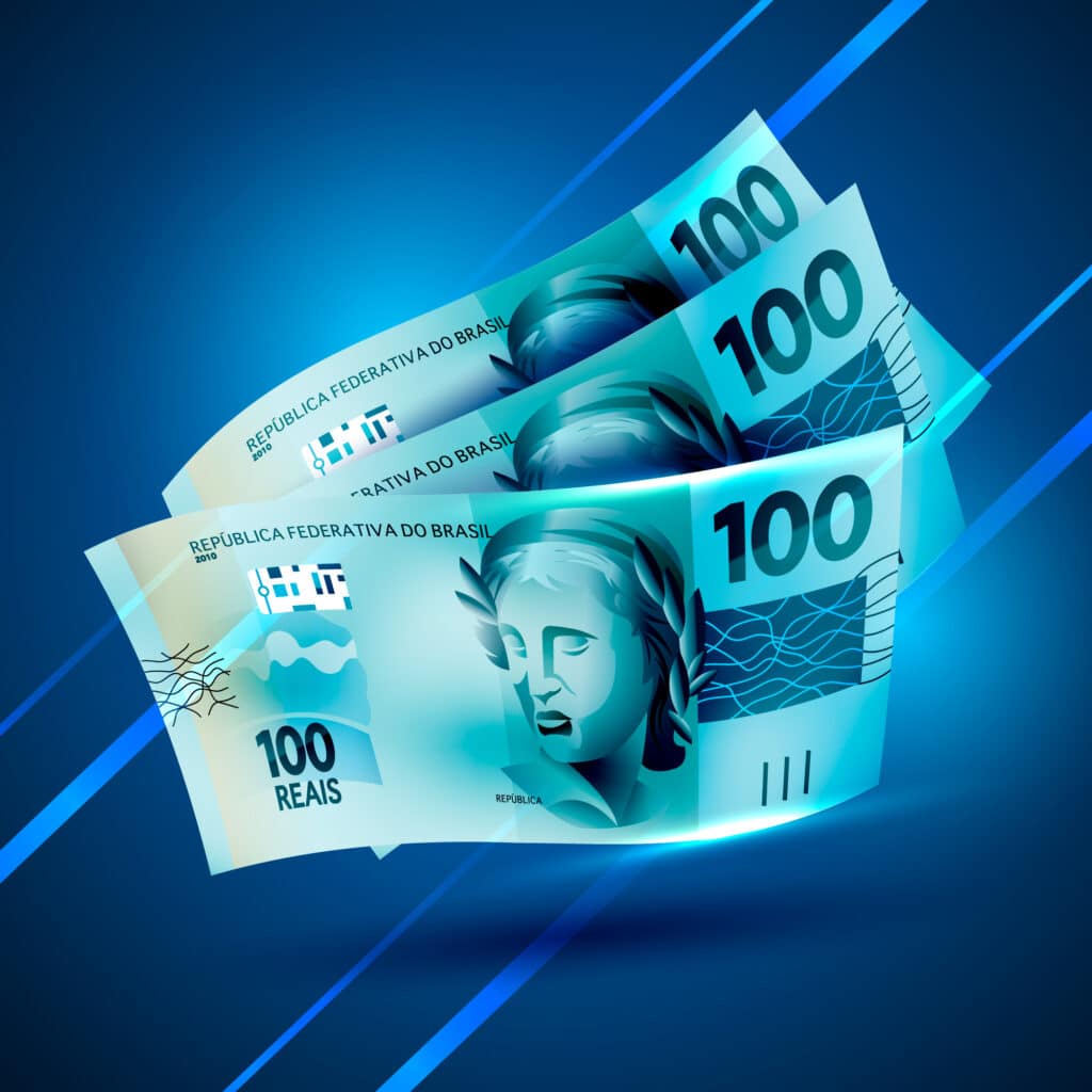 cédulas de 100 reais