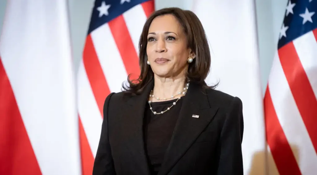 A vice-presidente dos EUA, Kamala Harris. (Fonte: Getty Images).
