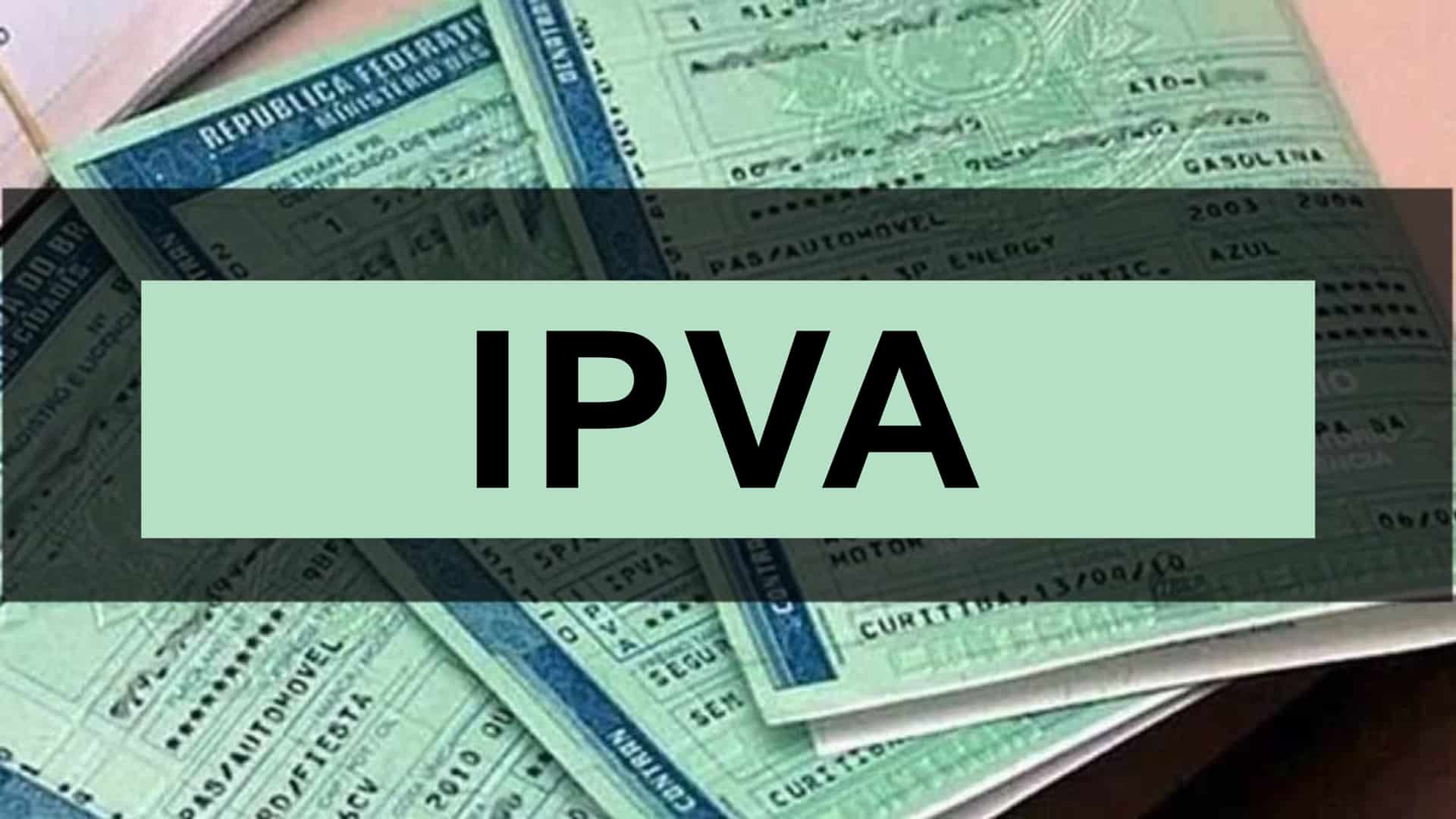 PAGAMENTO DO IPVA