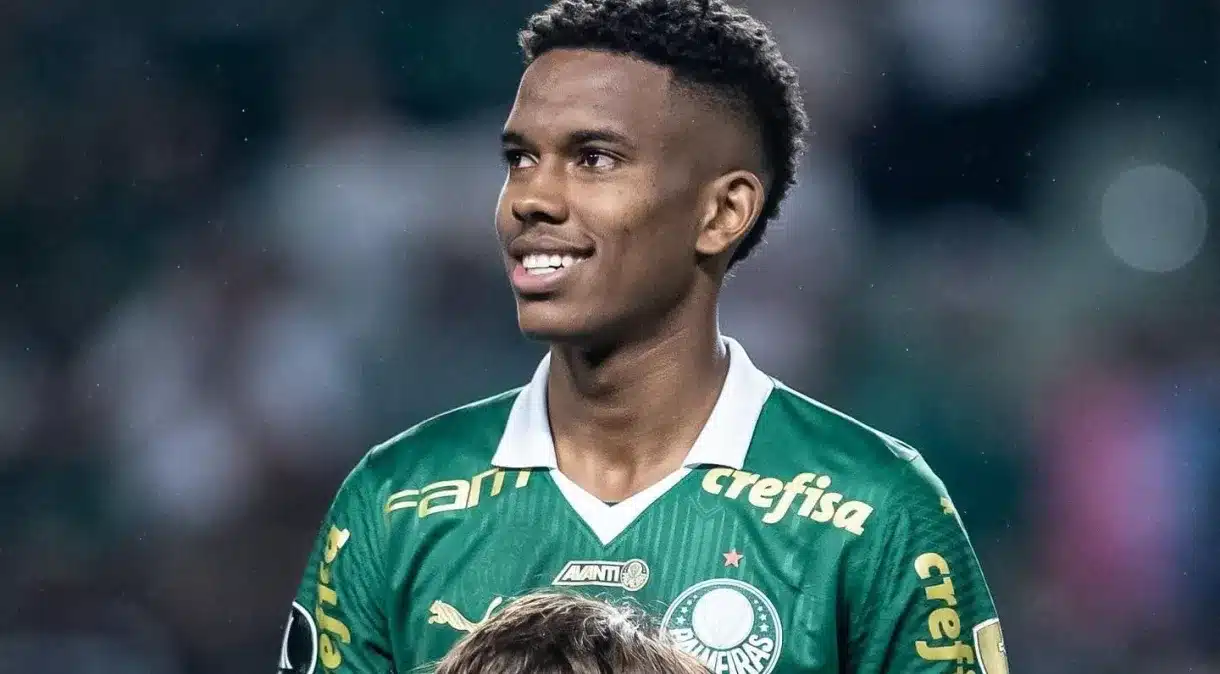 Estêvão, do Palmeiras, foi vendido para o Chelsea. (Fonte: Estêvão/Instagram).