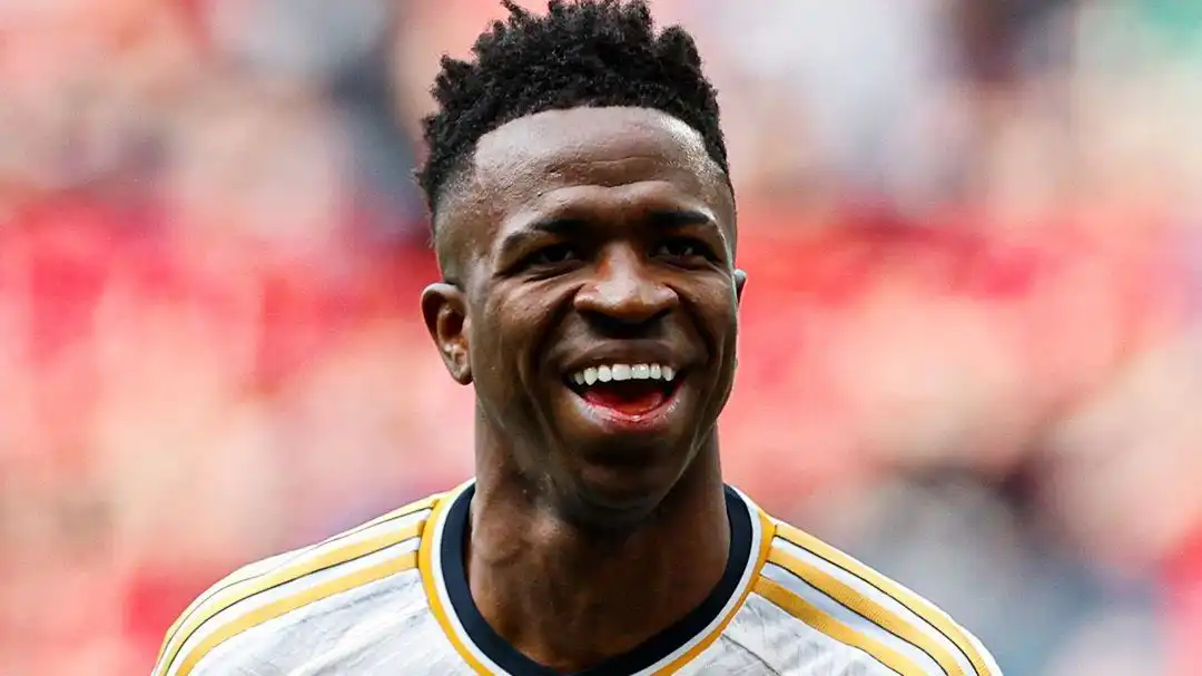 Jogador de futebol Vinicius Jr. (Fonte: Reprodução/Twitter Real Madrid).