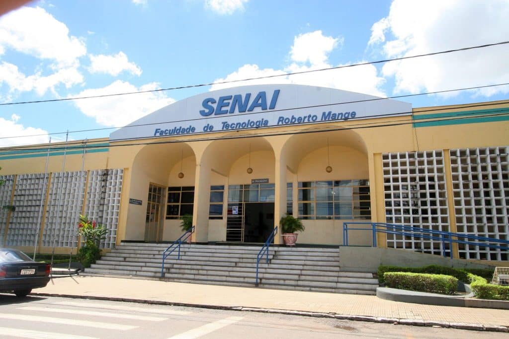 Fachada da unidade do Senai, em Anápolis. (Foto: Divulgação/ Senai).
